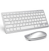 Silver Wireless Keyboard And Mouse Combo For iPad