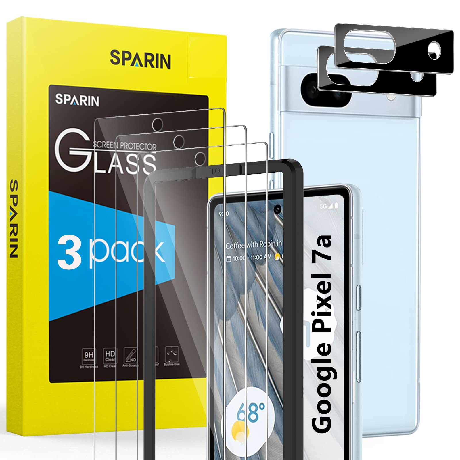 SPARIN 3 Pack Screen Protector Compatible avec iPad Maroc